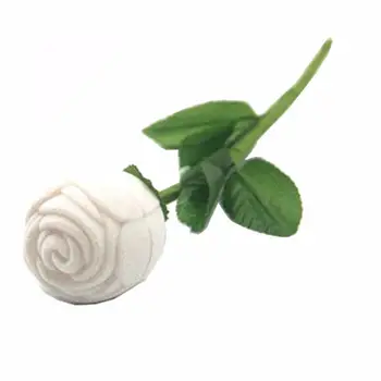 

Fashion Rose Flower Wedding Ring Earrings Box Jewelry Storage Display Holder hot