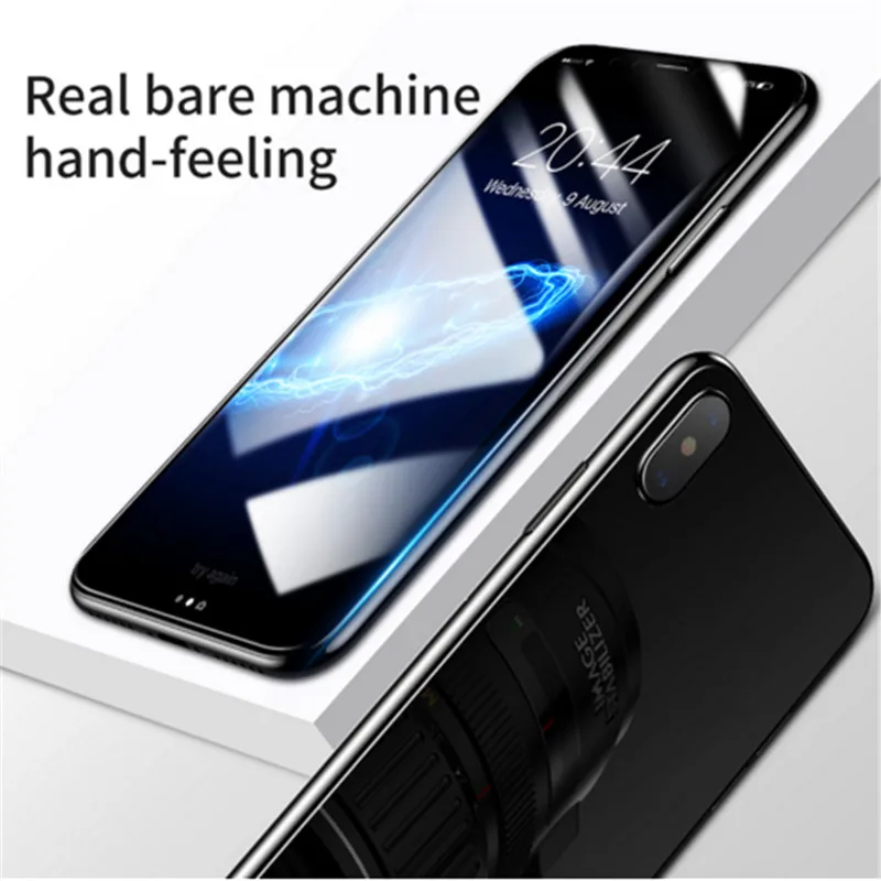 

2pcs/lot Front+Back Tempered Glass For iPhone X Screen Protector Film Baseus Ultra slim 9H Glass Film For iPhone X Screen film