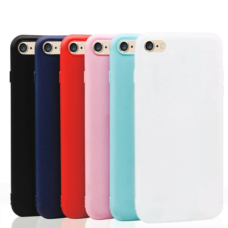 Мягкий чехол для телефона из ТПУ iPhone 5 6 7 Plus силиконовый iPhone8 8 ярких цветов |