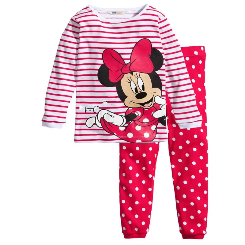 

New Children pajamas cotton clothing sets new Girls Cartoon kids pajamas pajamas Autumn Winter indoor clothing LP008