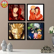 Наруто серия комнаты декоративные картины большая живопись король DIY Цифровая живопись ручная роспись граффити Цифровая живопись