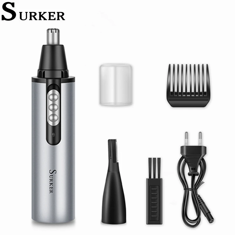 Surker Nose Hair Trimmer 3 in 1 Multifunctional Eyebrows