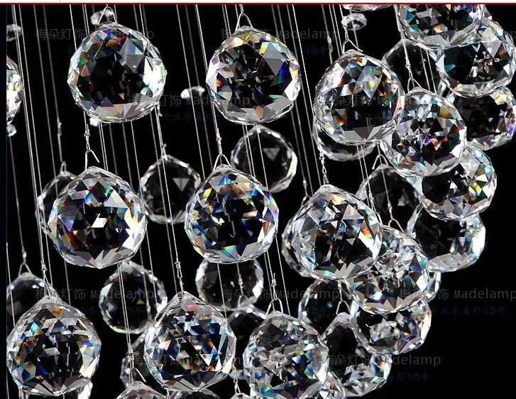 

Top Quality,40mm Chandelier Crystal Balls Fung Shui Window Charms Suncatchers Ornament, for Crystal Chandelier parts