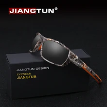 JIANGTUN Горячие трендовые камуфляжные черные поляризованные солнцезащитные очки для мужчин и женщин брендовые дизайнерские спортивные солнцезащитные очки UV400 для вождения Gafas
