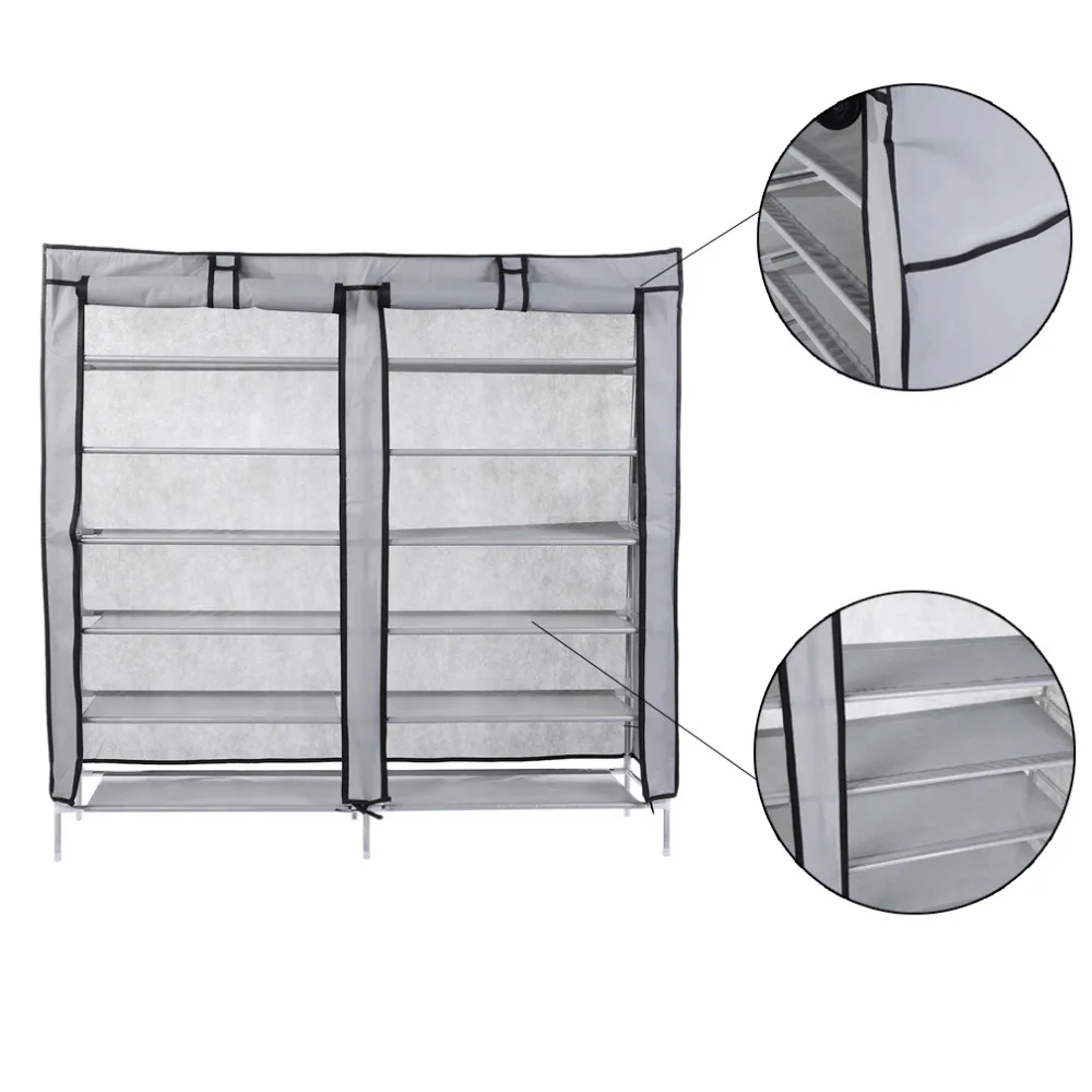 Newest Nonwoven Fabric Home Shoes Organizer Durable Shoe Rack Space Saving Storage Shelf Portable Home Accessories