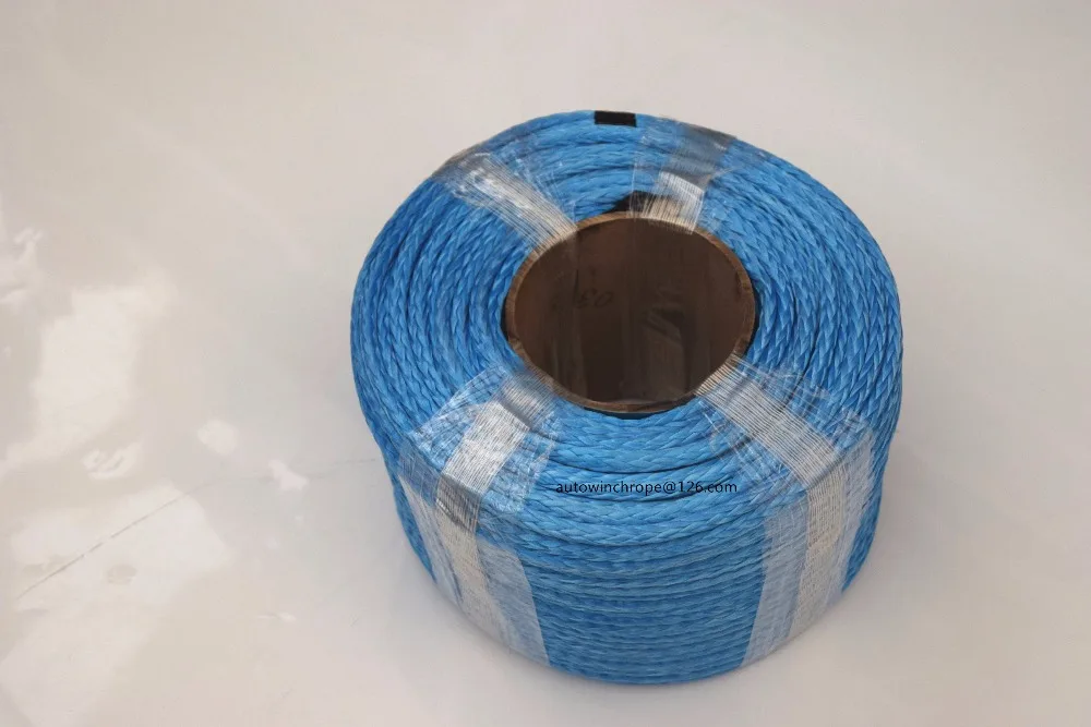

Blue 6mm*100m 12 Strand Synthetic Rope,ATV Winch Cable,12 Plait Winch Line 6mm,Towing Ropes,Plasma Winch Rope