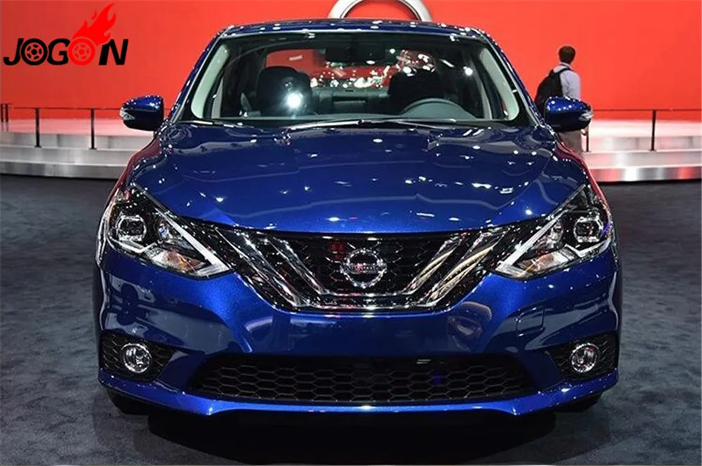

Accessories ABS Chrome Front Grille Chrome Insert Trim For Nissan Sentra B17 Sylphy 2016 2017 2018
