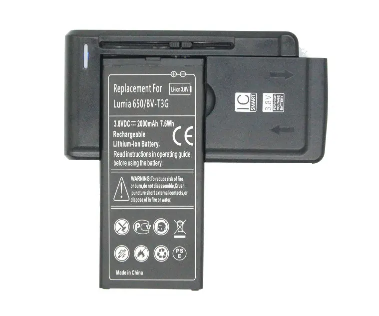 ITopZea 1x2000mAh/7.6Wh BV T3G / BVT3G сменный аккумулятор + универсальное зарядное устройство