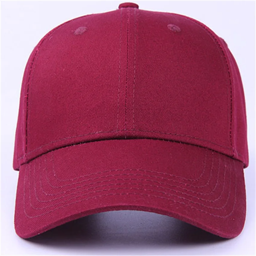 Wholesal 6pcs/lot Quality Plain Cotton Baseball Caps 2017 Brand Men