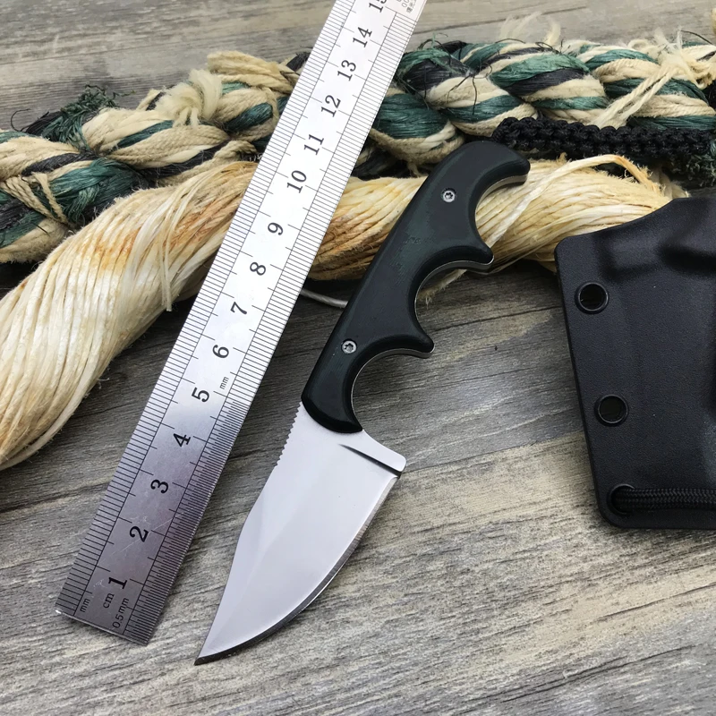 

Full Tang Fixed Blade Neck Knife, 9Cr18Mo Outdoor Tactical Survival Knife,Custom Pocket Knives,EDC Hunting Straight Knives Tools