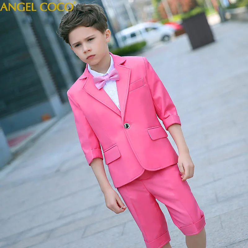 Short Sleeve Children'S Suit Boys Suit Jackets Kids Suits Wedding Party Blazers For Boy Infantil Summer Shorts Chlidren Clothing Short Sleeve Children'S Suit Boys Suit Jackets Kids Suits Wedding Party Blazers For Boy Infantil Summer Shorts Chlidren Clothing