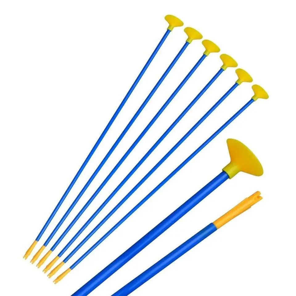 amazing  6PCS Creative Children Sucker Arrows for Archery Bow Youth Outdoor Sports shooting Game Toy Gift