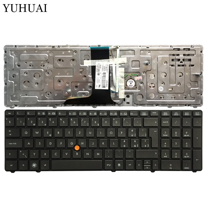 

NEW Switzerland laptop Keyboard for HP EliteBook 8760w 8770w 638514-BG1 652553-BG1 6037B0055416 SG-45300-2XA With pointing stick