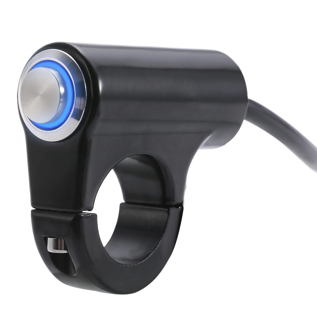 Motorcycle Handlebar ON/OFF Headlight Switch 7/8" 22mm LED Fog Spot Light DC 12V 10A Waterproof Aluminum Alloy Switch
