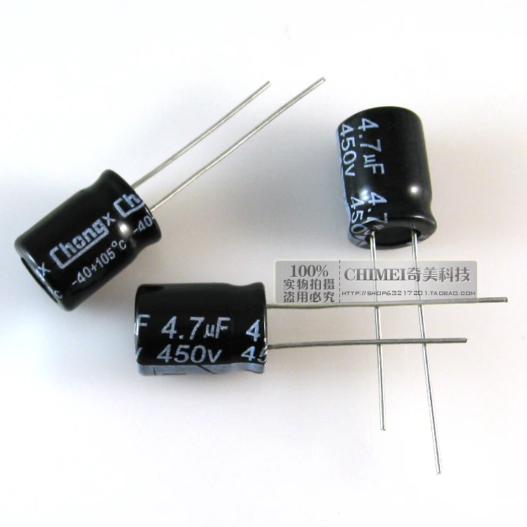 Электролитический конденсатор 4,7 мкФ 450 в объем 18X10 мм конденсатор Электроника