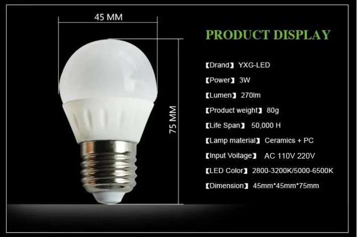 3W LED Bulb