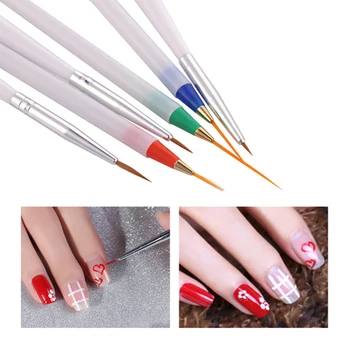 

Colorful 3 Pcs/set Nail Pull Scanning Line Pen Lines Nail Polish Point Make Home Drawing A Nail Polish Tool