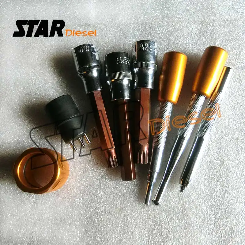 

E1024033 Common Rail Injector disassemble tools 8 pieces And install kit for bosch and denso nozzle For injector Valves