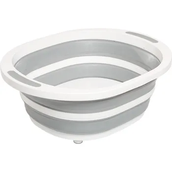 

Foldable Multi-Function Chopping Board White Collapsible Colander Fruit Vegetable Washing Drain Basket 19July2 P30