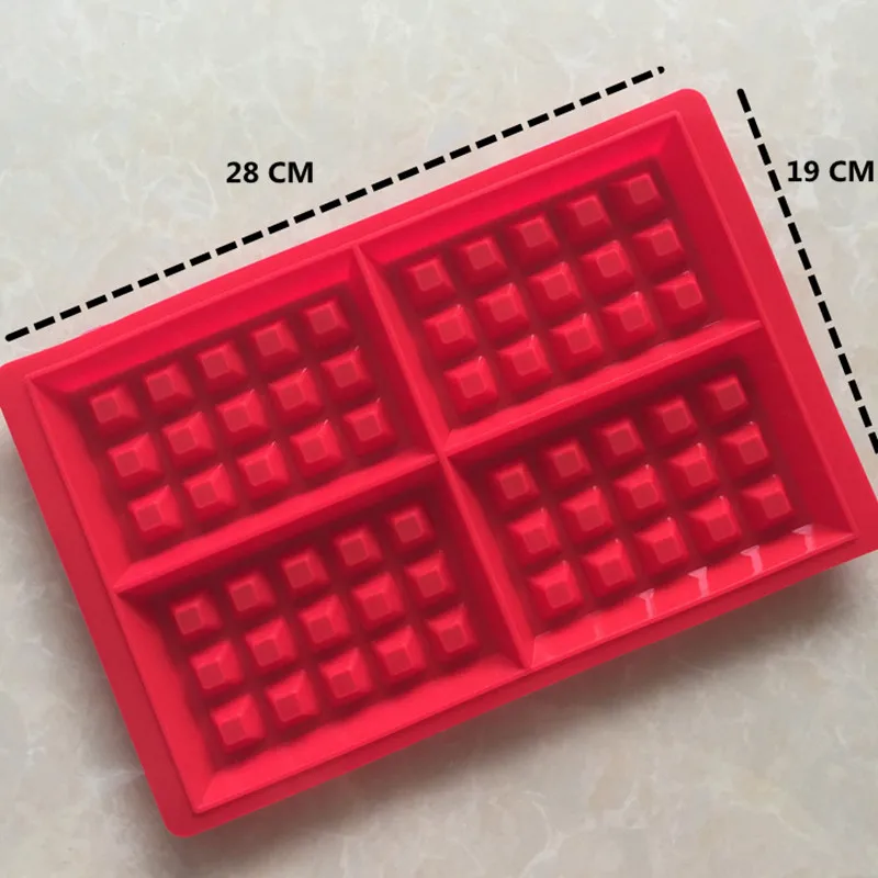 Форма для вафель силиконовая, для вафель форма 4 полостей форма для вафель силиконовая, для вафель производитель выпечки лоток форма для печенья шоколада Ремесло Конфеты