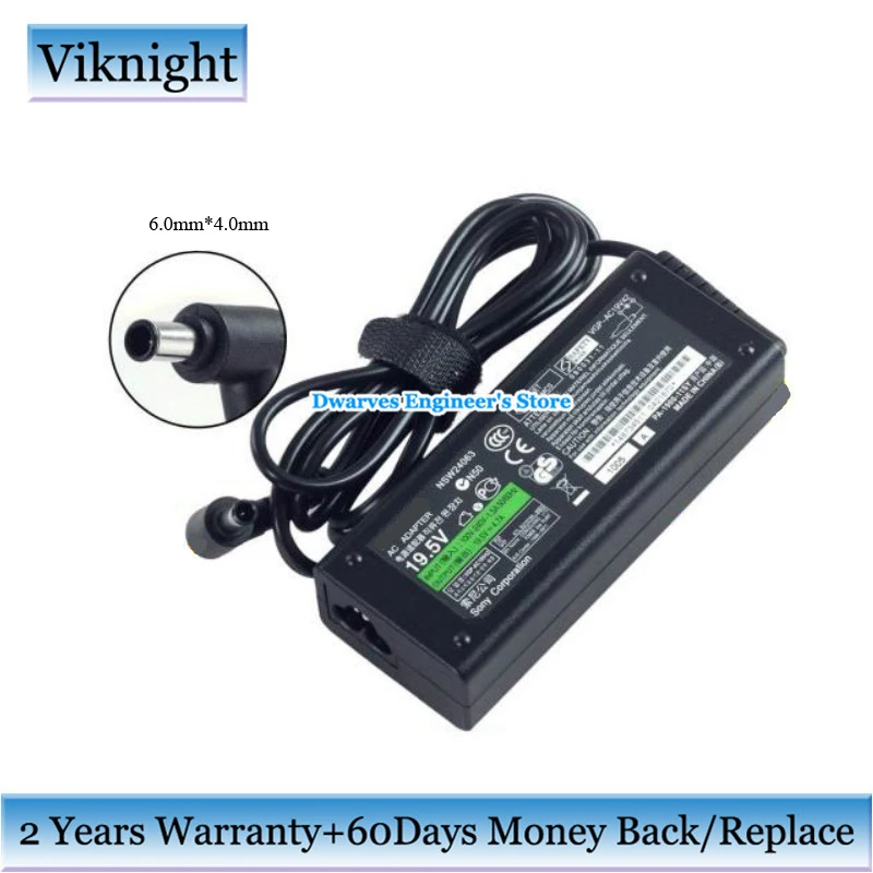 GENUINE ORIGINAL CHARGER ADAPTER 90W SONY VAIO VGP-AC19V42 PSU US UK POWER CABLE