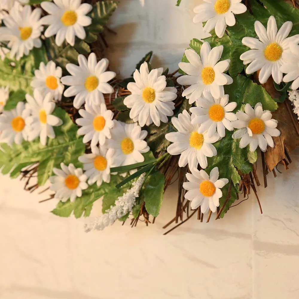 

Xmas Decoration Christmas Decorations For Home Sunflower Wreath 30cm Garland Window Door Decorations Ornament Hot wedding Noel