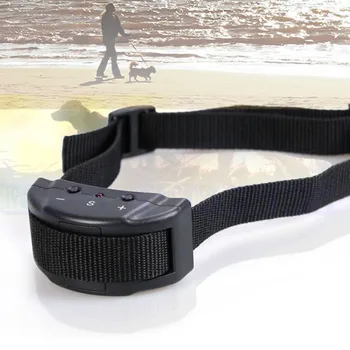 

Humane Safe Vibration Stop Dog Barking Electric Shock Control Training Collar