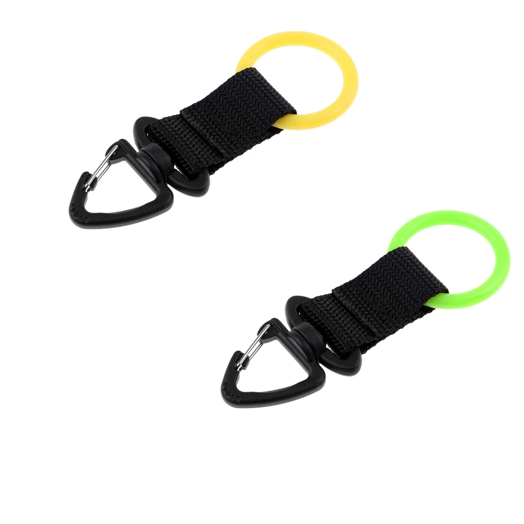 Lightweight Portable Universal Silicone Scuba Diving Webbing Regulator Octopus Mouthpiece Holder Retainer & Snap Clip Hook 
