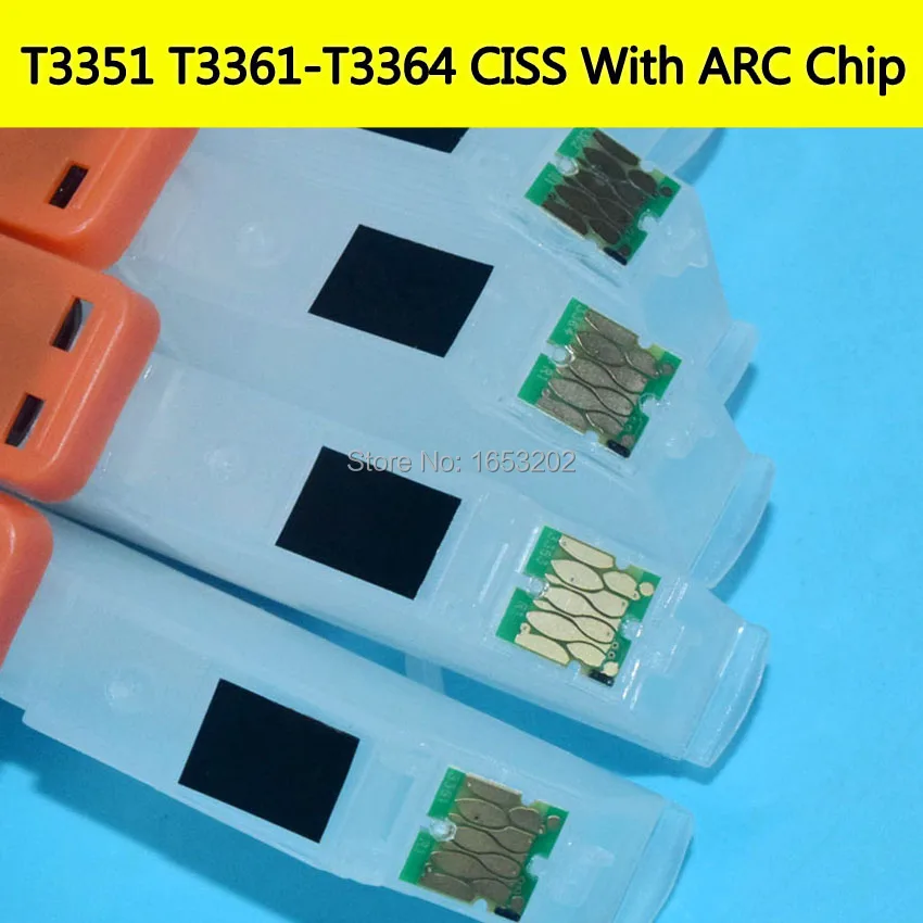 T3351 T3361-T3364 ARC Chip Bulk Ink Supply Ciss For EPSON XP-530 XP-630 XP-830 XP-540 XP-640 XP-645 XP-635 XP-900 XP-7100