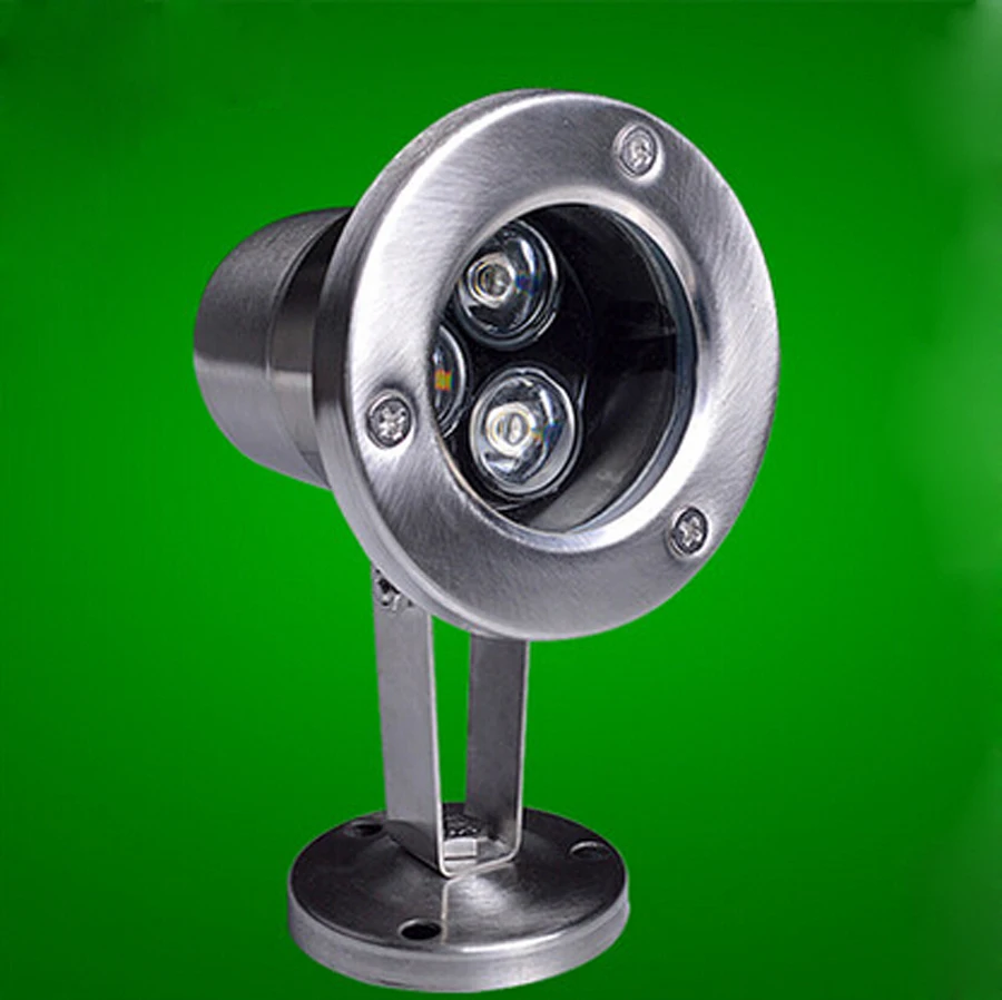 10pcs/lot 3W 5w 6w 9w 12w LED Underwater Light 12 Volt 24V Stainless