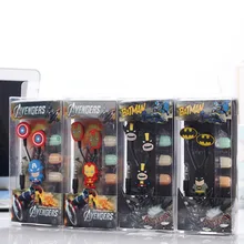 Наушники-вкладыши «мстители», «Железный человек», «Капитан Америка», милые наушники «Бэтмен» для iPhone, мобильного телефона, Mp3, для Android