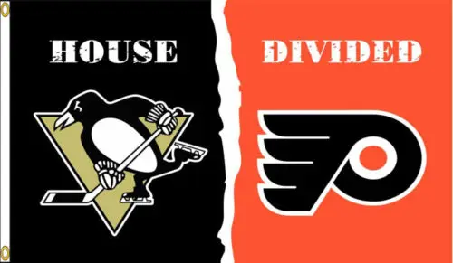 pittsburgh penguins philadelphia flyers house divided hockey indoor pittsburgh penguins philadelphia flyers