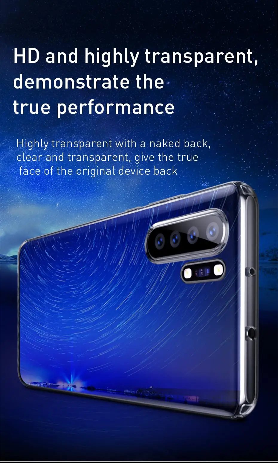 Baseus, прозрачный чехол для телефона huawei P30 Pro, Fundas, Мягкий ТПУ силиконовый чехол, защитная задняя крышка для huawei p30 p30pro Coque