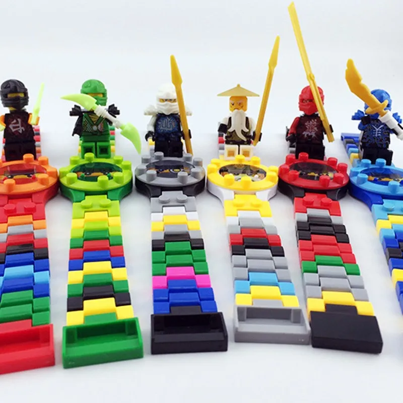 Совместимость с LegoINGS Clock LegoINGLY NinjagoINGLY Блоки для кирпичей без коробки Оригинальные