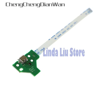 

ChengChengDianWan 2sets 12pin Charger charging Board with Ribbon Cable For PS4 controller with jds-011 charger port socket