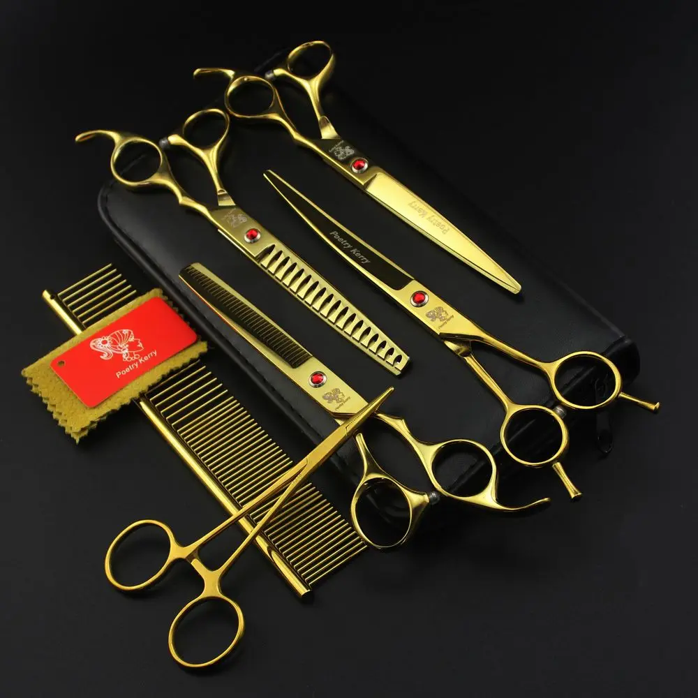 

Poetry Kerry Professional Pet Grooming Scissors Set 7 Inch.Dog Grooming Shears,Scissors For Dog Grooming
