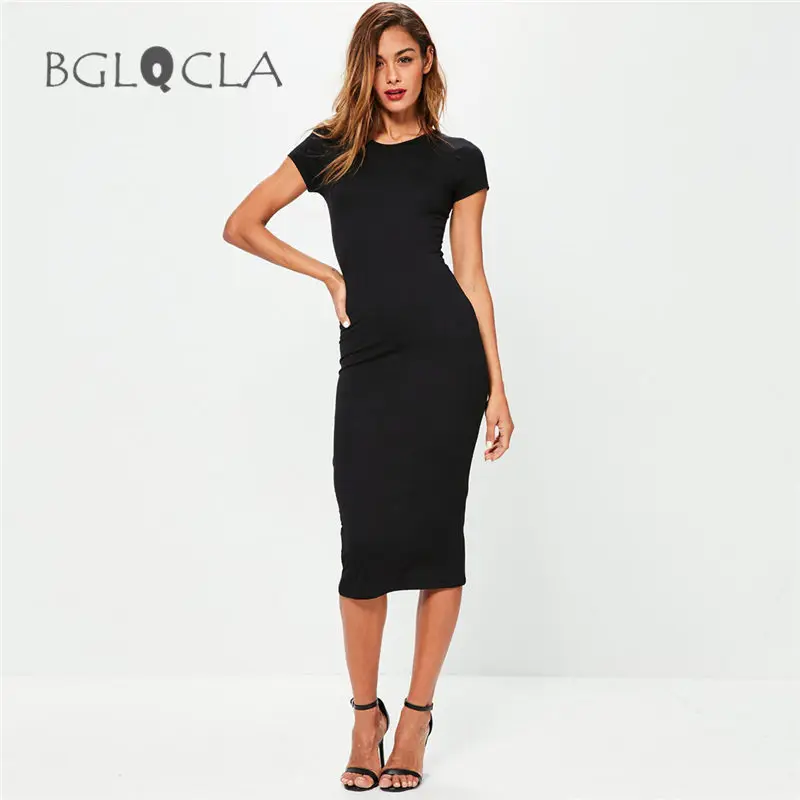 

2019 Autumn Bodycon Tube Dress Women Dresses Female Cotton Casual Vestidos Pencil Office Slinky Prom Party Sheath Women's Dress