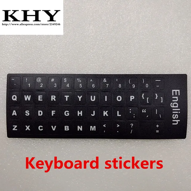New us Standard Keyboard Sticker Layout Durable Alphabet Black With