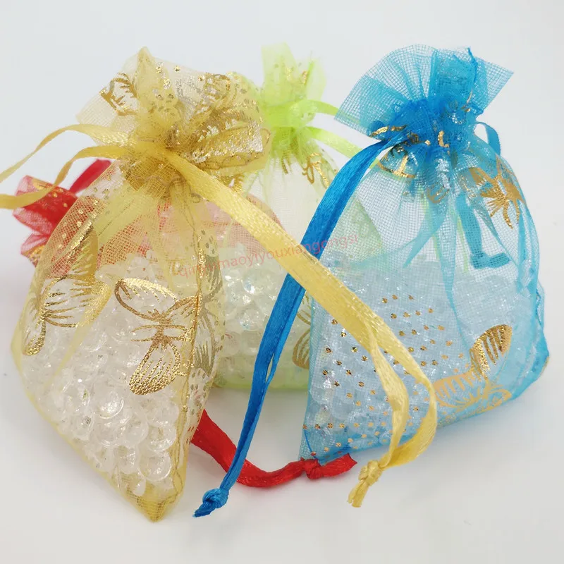 7*9cm 100PCS Organza Bags Organza Jewelry Gift Bag Small Bag Candy