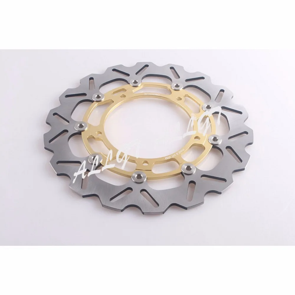ALLGT золото спереди тормозные диски пригодный для YAMAHA 2005 2006 2007 2008 2009 2010 YZF R6 & 2011 R1 и