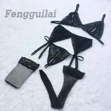 Fast Shipping New Sexy Lingerie Women Lace Brassiere +Thong +Garter Belt +Stockings Fast Shipping New Sexy Lingerie Women Lace Brassiere +Thong +Garter Belt +Stockings