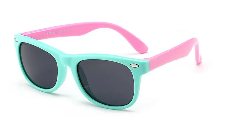TR90 Мягкие гибкие поляризационные силиконовые очки Детские Безопасность детей резиновое покрытие солнцезащитные очки