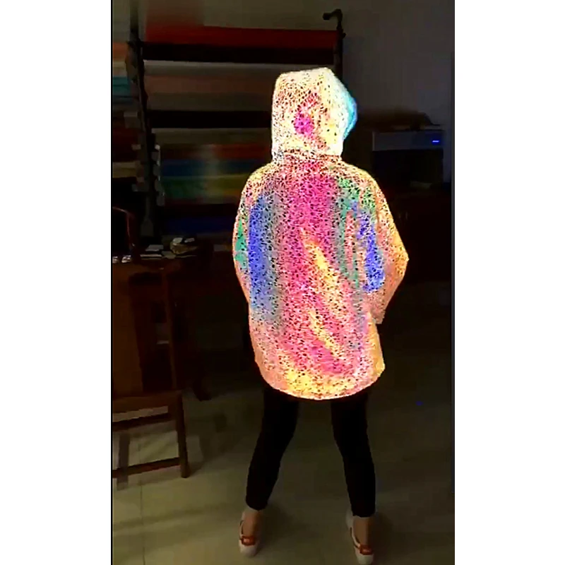 

Reflective Nanomaterials Arent Child Matching Outfit Big Child Coat Mom and Dad Jacket Colors Family Female Hoodies