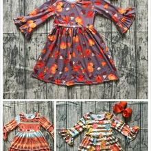 Осенне-зимняя детская одежда для маленьких девочек Хлопковое платье с длинными рукавами многослойное платье из молочного шелка с оборками и бантом