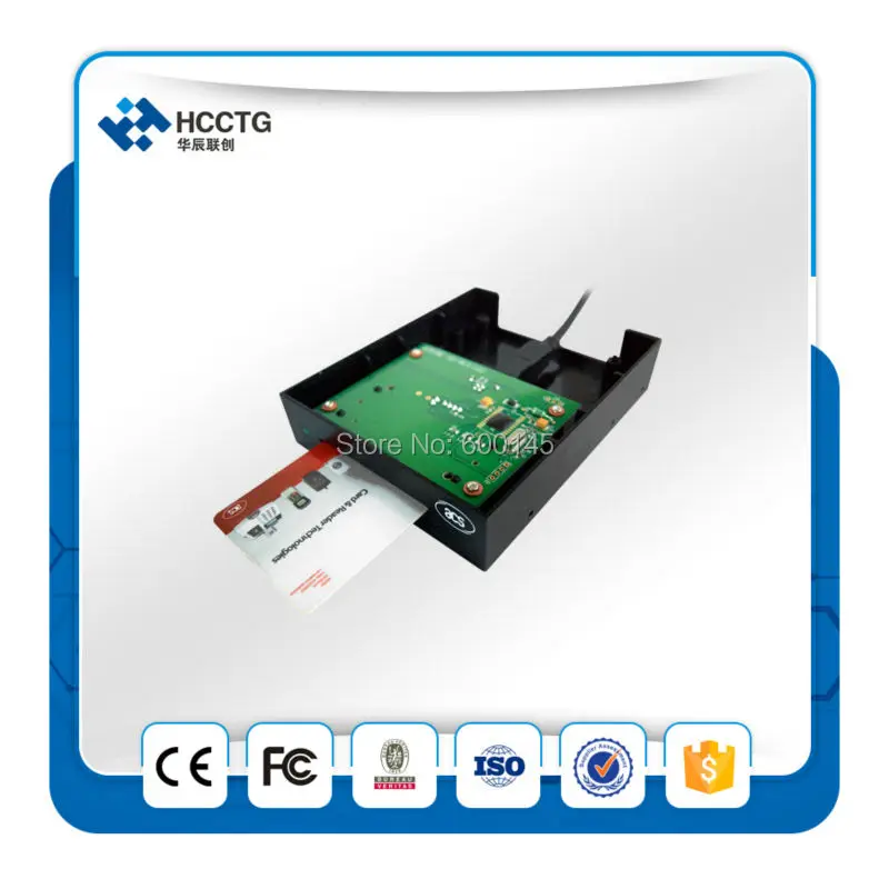 Контактное умное устройство считывания флоппи RFID поддерживает ISO7816 A B с
