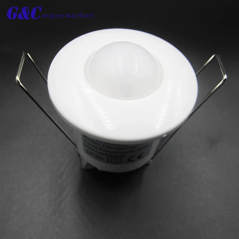 360 Degree Mini Infrared PIR Detection IR Ceiling Wall Recessed Motion Sensor Detector Auto Light Switch 220v motion sensor