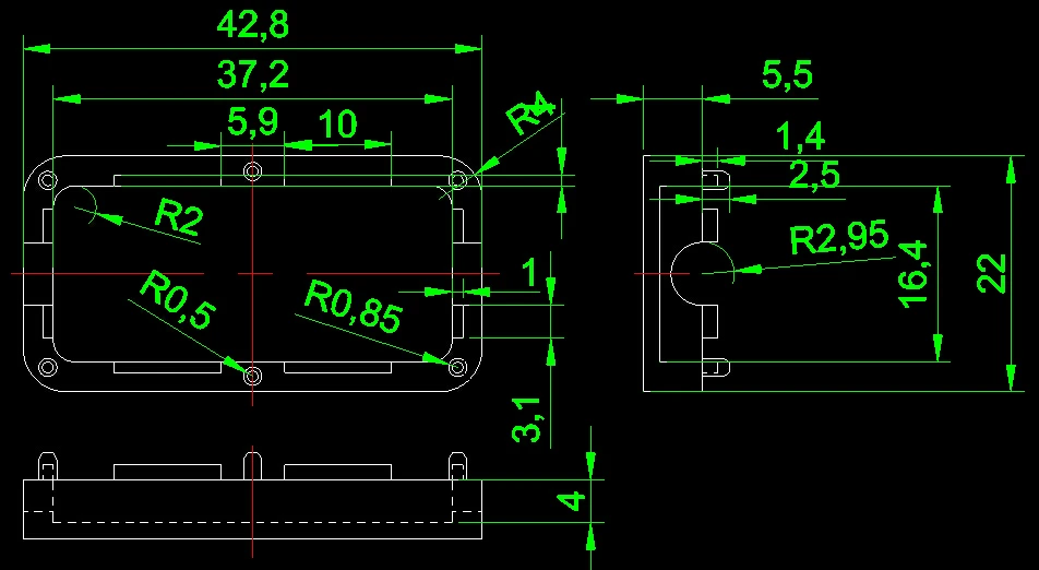 small usb plastic enclosure usb stick shell box junction box plastic housing pcb plastic box for electronics project USB small enclosure  (36).jpg