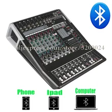 Pro Karaoke Audio Mixer Bluetooth 8 Channel Microphone Sound Mixing Console With USB 48V Phantom Power