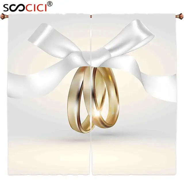 Window Curtains Treatments 2 Panels Wedding Decorations Engagement