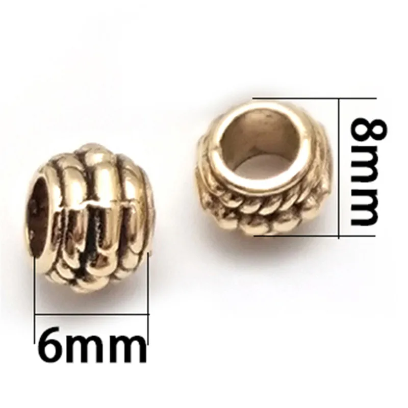 

8x6mm 30pcs Zinc Alloy Metal Three Ring Flat Spacer Beads for DIY Bracelet Necklace Jewelry Findings Making
